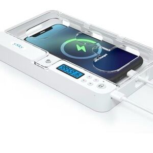 White Wireless Charging Station